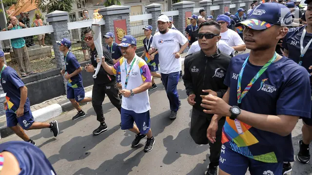Wayang Orang Ramaikan Pawai Obor Asian Games 2018