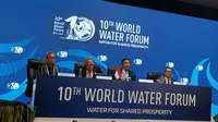 Acara World Water Forum ke-10 di Bali Nusa Dua Convention Center, Selasa (21/5/2024). (Foto: Liputan6.com/Maulandy R)