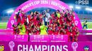 Timnas putri Indonesia berhasil mencetak sejarah dengan meraih gelar juara Piala AFF Wanita 2024 usai menumbangkan Kamboja 3-1 pada laga final yang digelar di Stadion New Laos, Vientiane, Kamis (5/12/2024). (Foto: Dokumentasi PSSI)