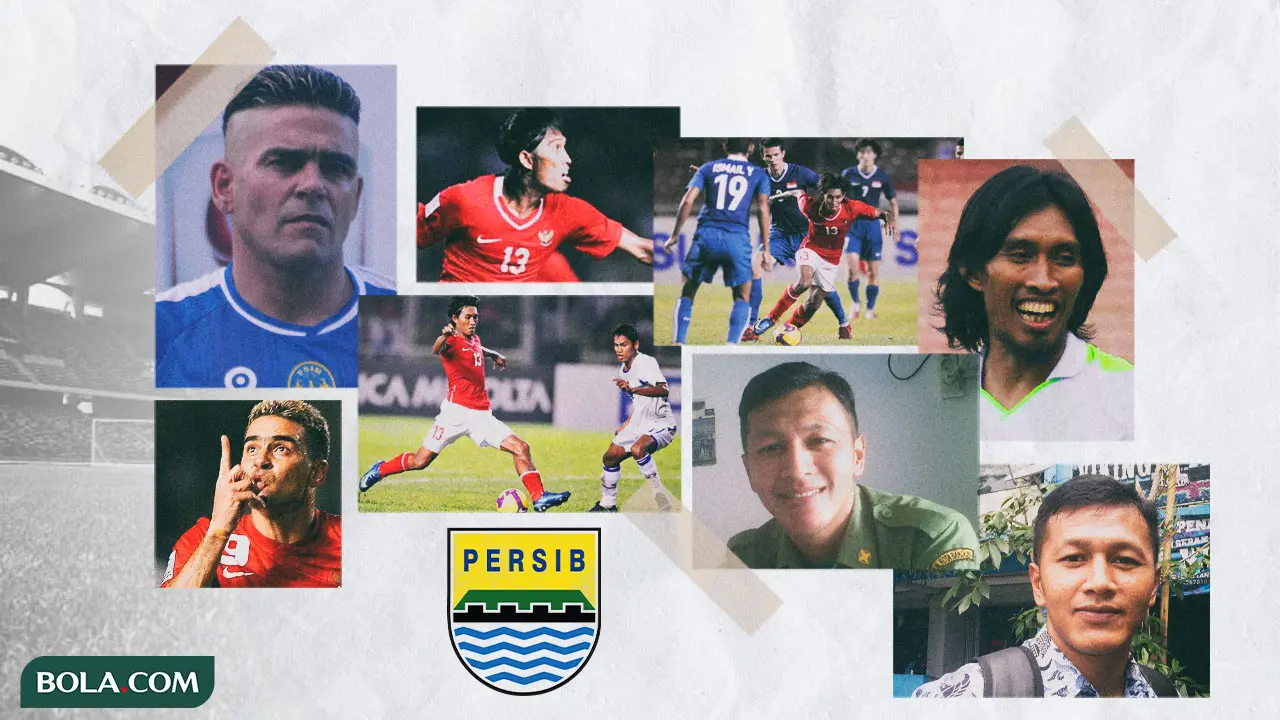 Kolase - Cristian Gonzales, Zaenal Arif, Budi Sudarsono background Persib