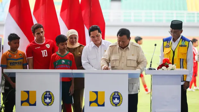 Presiden Prabowo Resmikan 17 Stadion Berstandar FIFA
