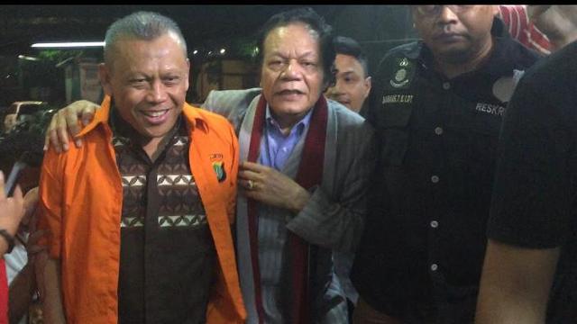 Tersangka Kasus Dugaan Makar Eggi Sudjana di Mapolda Metro Jaya, Jakarta, Senin (26/6/2019). (Foto: Merdeka.com)