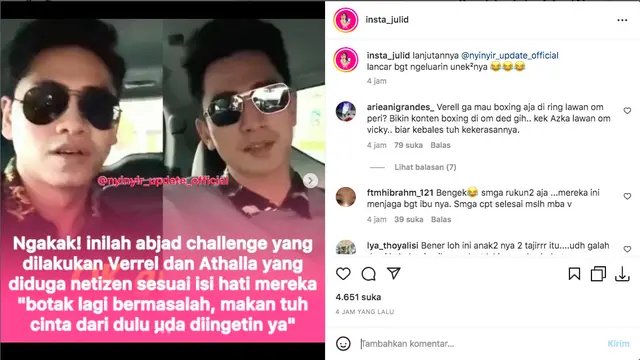 Verrell Bramasta dan Athalla Naufal Main Abjad Challenge, Isinya Diduga Kuat Penuh Sindiran untuk Ferry Irawan