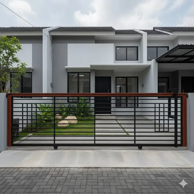 7 Model Pagar Besi Motif Geometris, Tampil Modern dan Estetis di Rumah Minimalis
