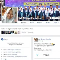 Afi Nihaya si remaja kritis kembali memposting sebuah tulisan yang mengundang banyak komentar. (Foto: Facebook)