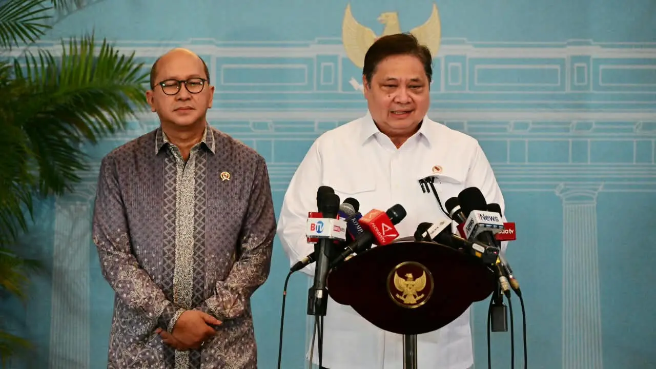 Menteri Koordinator Bidang Perekonomian Airlangga Hartarto usai rapat bersama Presiden Prabowo di Kompleks Istana Kepresidenan Jakarta, Rabu (30/9/2026). (Dok Sekretariat Presiden)