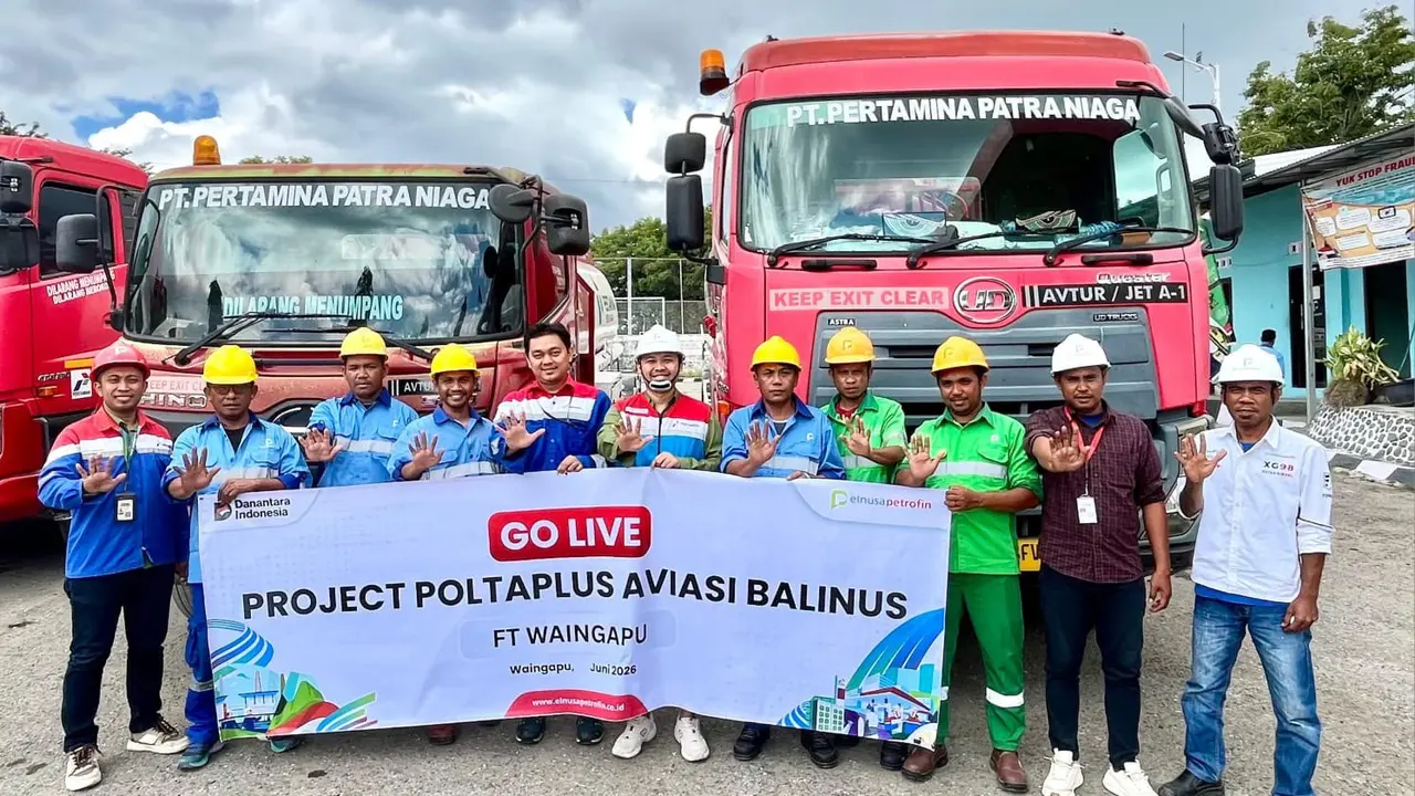 Project Aviation Bali-Nusa Tenggara resmi dimulai. Elnusa Petrofin memperluas layanan logistik energi untuk mendukung keandalan pasokan avtur. (Dok Elnusa)