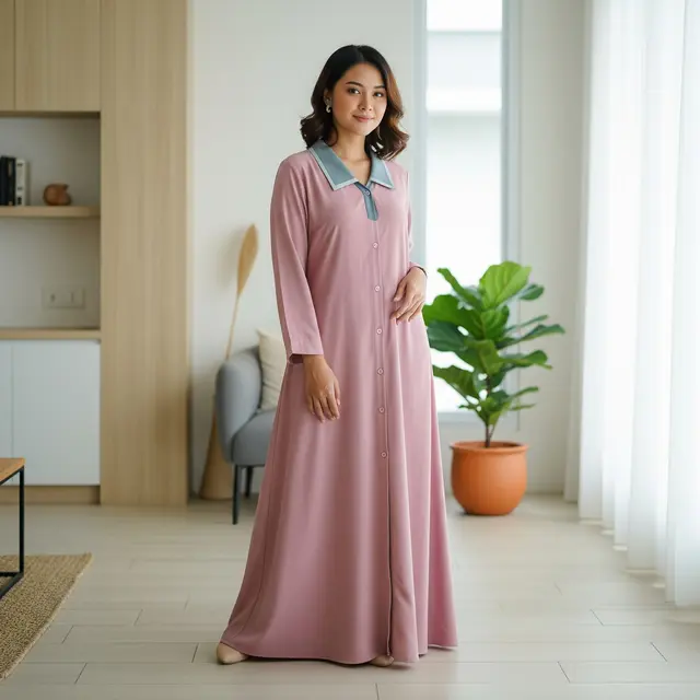 Baju Gamis Model Daster (Image by Gemini AI)