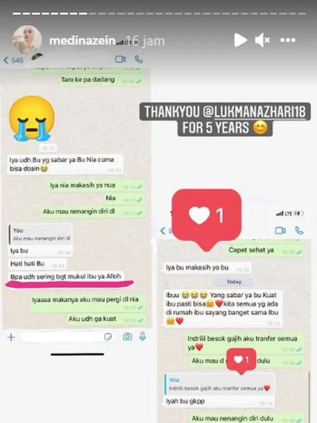 Diduga Alami KDRT oleh Suami, Ini 4 Fakta yang Dibongkar Medina Zein