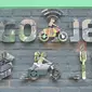 Logo Go-Jek di Markas Go-Jek di Kemang, Jakarta. Liputan6.com/Mochamad Wahyu Hidayat