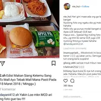 Niatnya sih pengin pamer makanan di Instagram, tapi kok malah dilabrak sama orang yang punya foto asli. (Foto: Instagram)