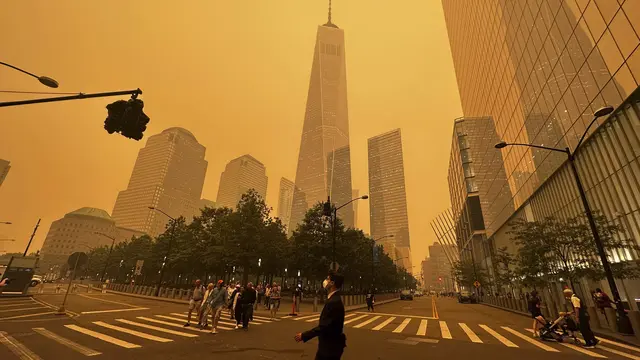 Dari Cakrawala NYC hingga Monumen Washington DC, Kabut Asap Kebakaran Menyelimuti Landmark-Landmark Terkenal