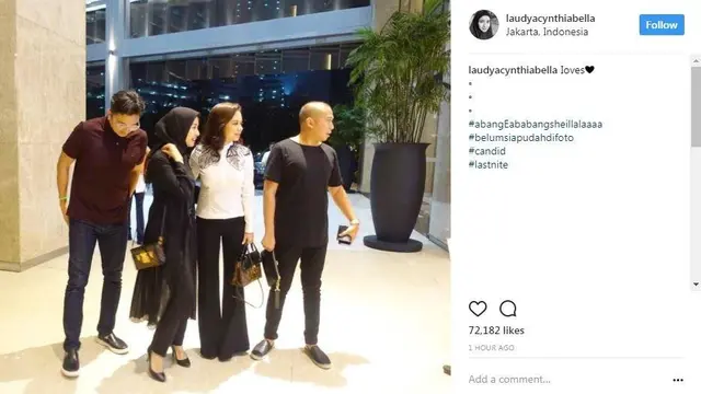Unggahan Laudya Cynthia Bella (Instagram/ laudyacynthiabella)