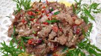 Se'i sapi sambal matah. (dok. Cookpad Indonesia/Sri Mahyuni)