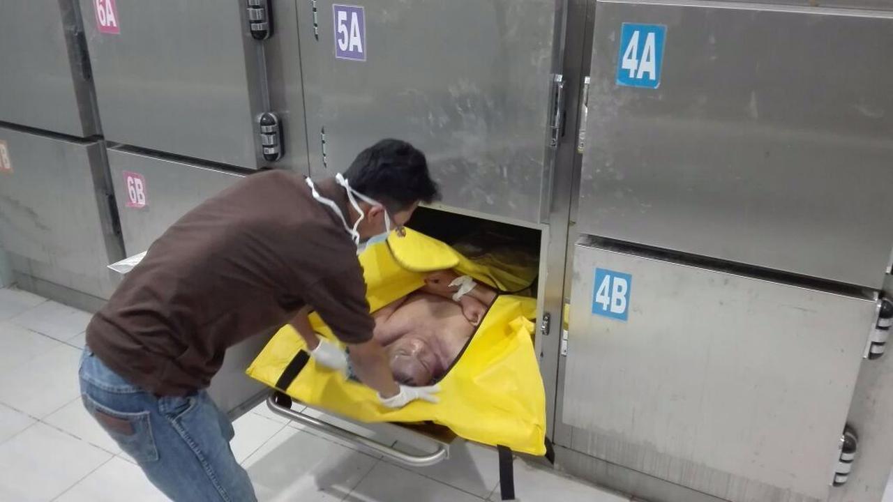 Jenazah Windi Kelvin langsung divisum di Rumah Sakit Bhayangkara Palembang