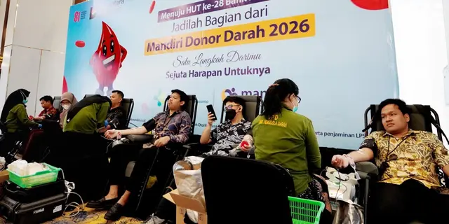 Bank Mandiri Perkuat Aksi Kemanusiaan lewat Donor Darah Serentak Sambut HUT RI