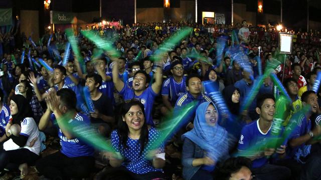 Kemeriahan Nonton Bareng Chelsea vs Arsenal Bersama Bola.com