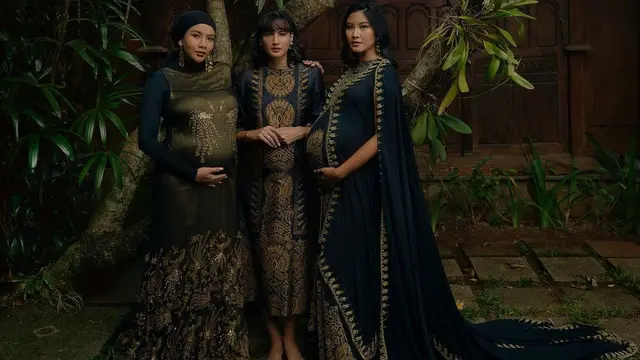6 Gaya Maternity Shoot Nadine Chandrawinata, Kompak Bareng Putri Indonesia