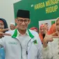 Ketua Bappilu PPP Sandiaga Uno bersama istrinya Nur Asia. (Liputan6.com/Winda Nelfira)