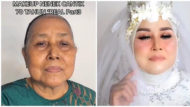Viral Nenek 70 Tahun Terlihat Cantik Setelah Didandani Perubahannya Bikin Pangling Hot Liputan6 Com