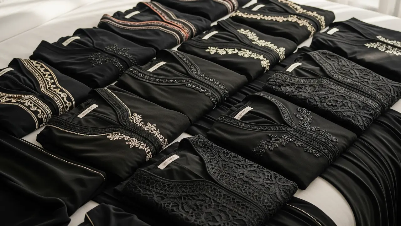 6 Inspirasi Model Baju Abaya Arab Terbaru Hitam Manik untuk Tampilan Elegan di 2025