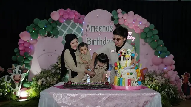 Ulang Tahun ke-3 Ameena Putri Aurel Hermansyah. [@aurelie.hermansyah]