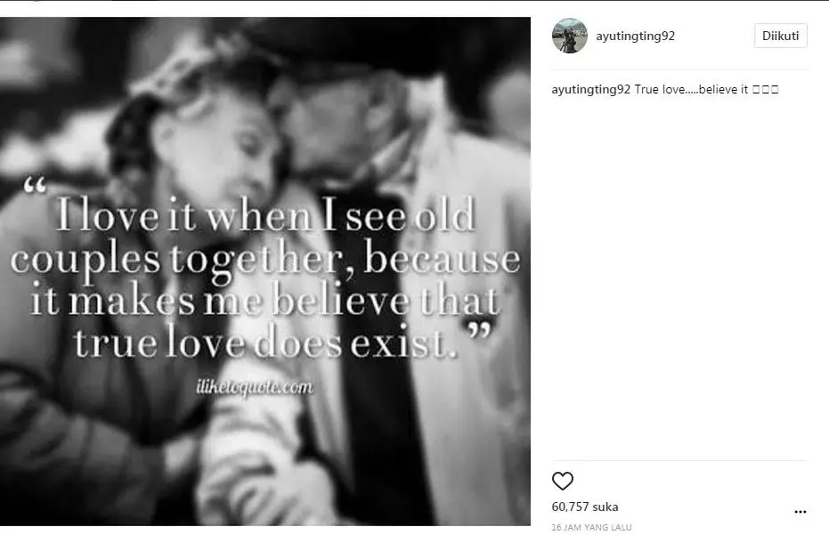 Ayu Ting Ting sudah temukan cinta sejati? (Foto: Instagram)
