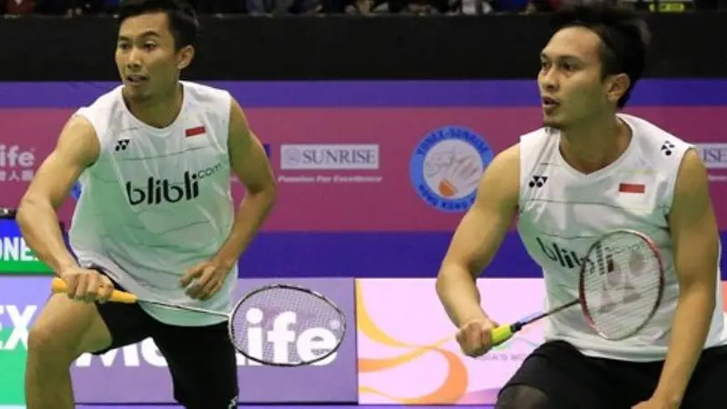 Ganda putra Indonesia, Mohammad Ahsan/Rian Agung Saputro, terhenti di babak kedua All England 2017.