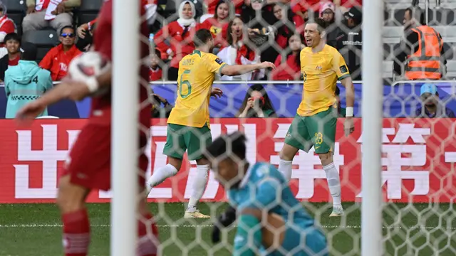 FOTO Australia Kalahkan Indonesia di Piala Asia 2023