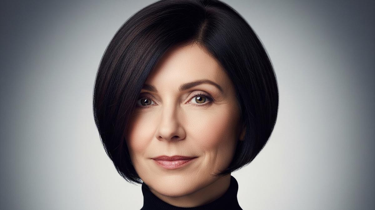 10 Model Rambut Bob Nungging Pendek untuk Ibu-ibu 50 Tahun di 2025, Bikin Look Lebih Muda