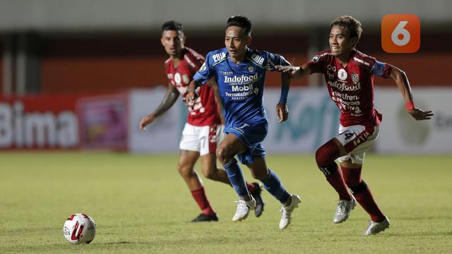 FOTO: Persib Bandung Susah Payah Imbangi 10 Pemain Bali United