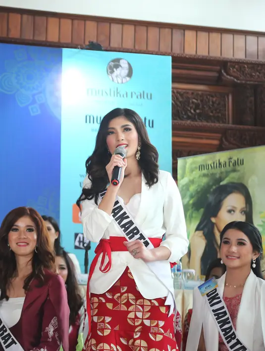 Jumpa Pers Pemilihan Puteri Indonesia 2020 di Hotel Grand Sahid Jaya Jakarta, Rabu (26/2/2020). (Bambang E Ros/Fimela.com)