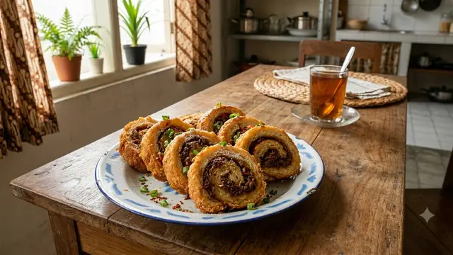 Resep Roti Tawar Abon Gulung