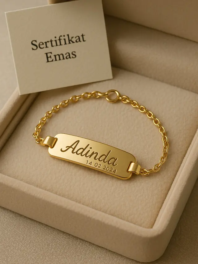 Model Gelang Emas Bayi Perempuan Terbaru 2025 (Foto: ChatGPT)