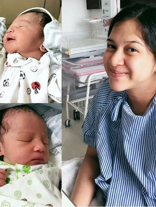 Anak pertama pasangan Nina Zatulini dan Chandra Tauphan lahir secara normal pada Senin (7/11/2016) pukul 14.55 WITA. (Instagram/kenzienaratama)