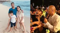6 Potret Marcell Siahaan Meriahkan Opening Beach Club Raffi Ahmad di Padang (IG/raffinagita1717/marcellsiahaan)