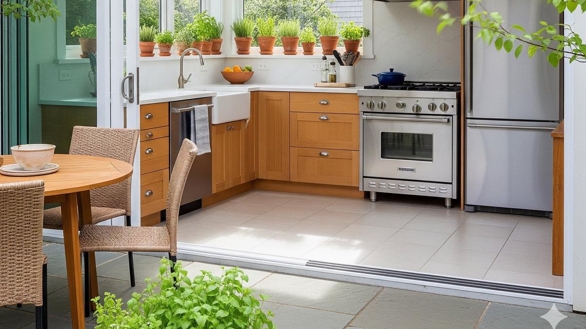 7 Konsep Dapur Open Space Terhubung ke Teras Belakang Rumah, Ciptakan Suasana Hangat