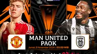 Siaran langsung pertandingan Liga Europa: Manchester United vs PAOK pada matchweek ke 4 di Vidio. (sum. doc. vidio.com)