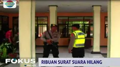 Sehari sebelum Pilkada, petugas memeriksa ruang penyimpanan kotak suara, dan memeriksa lima orang saksi.