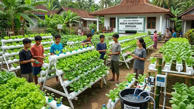 Kebun Hidroponik Sederhana