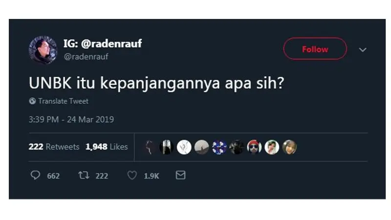 Ini Kreatifnya Warganet Ditanya Kepanjangan UNBK, Bikin Baper