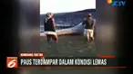 Saat ditemukan para nelayan, hewan mamalia ini dalam kondisi lemas dengan luka disekujur tubuhnya.