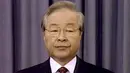 Foto Kim Young - sam saat masih menjabat sebagai Presiden Korea Selatan dalam konferensi pers pada 22 November, 1997. Kim terpilih sebagai Presiden pada 1992 dan mengakhiri lebih dari tiga dekade pemerintahan militer. (REUTERS/Staf)