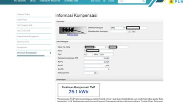 Ilustrasi Cara Mengecek Besar Kompensasi Akibat Pemadaman Listrik