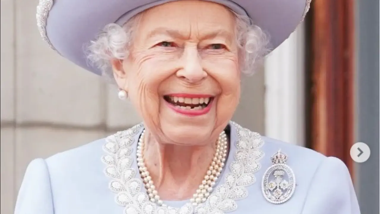 Ratu Elizabeth II di acara Platinum Jubilee.