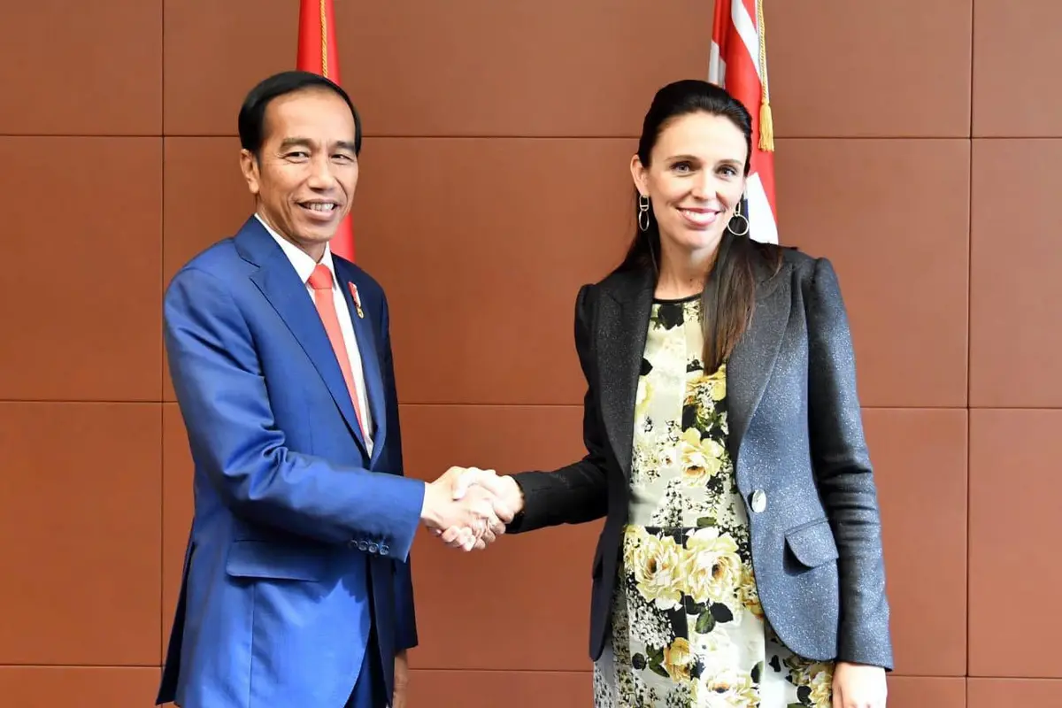 Presiden Joko Widodo dan PM Jacinda Ardern