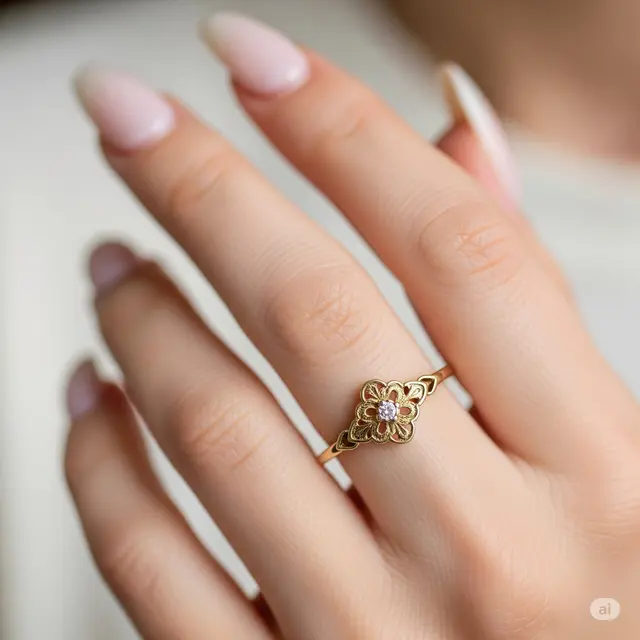 Cincin Vintage Low Profile