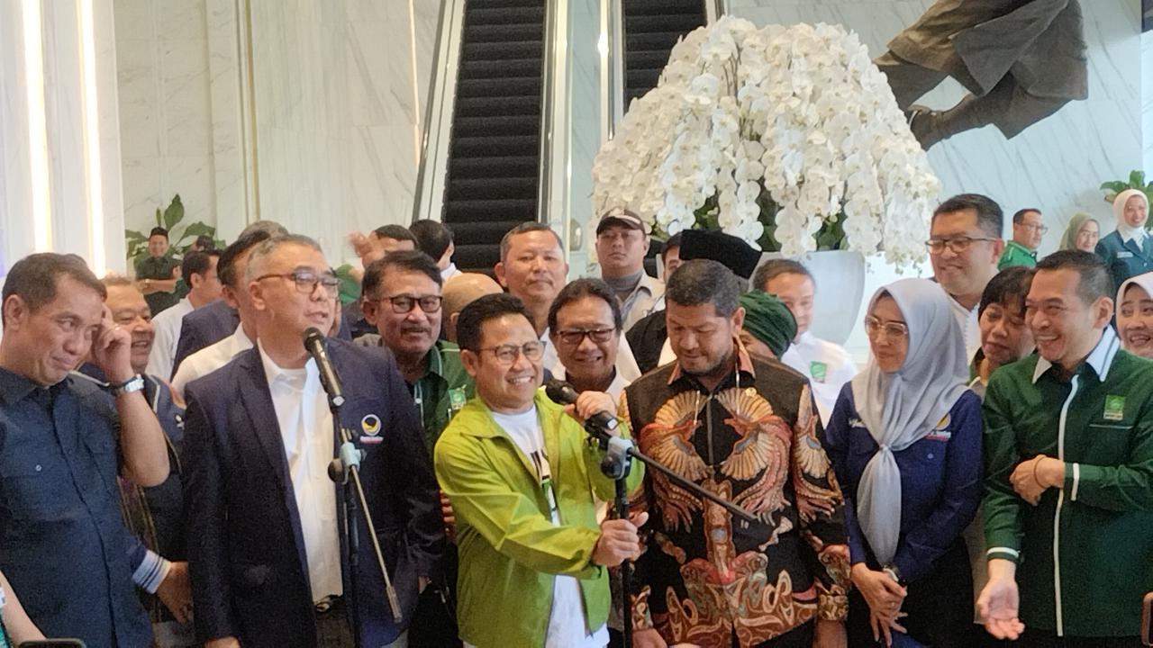 Cak Imin Sambangi NasDem Tower, Buka Rapat Bahas Pemenangan Pilpres 2024