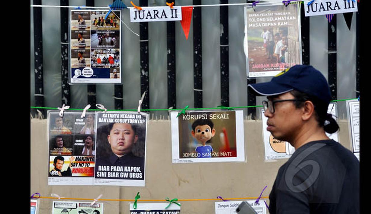 Pameran Meme Antikorupsi Foto Liputan6com