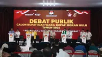 Polisi Kawal Debat Calon Bupati, Setiap Pasangan Calon Lancar Sampaikan Visi Membangun Rohul